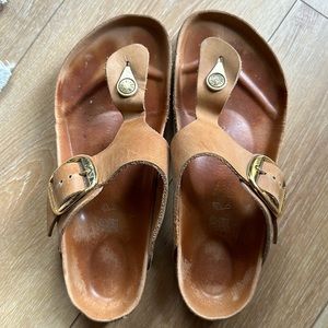 Birkenstock Gizeh Cognac size 39